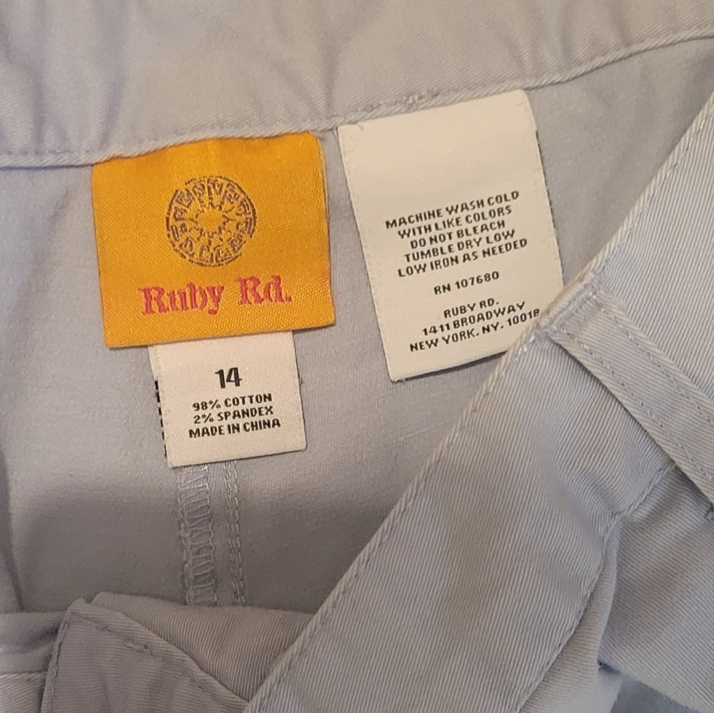 Ruby Rd Blue Pants Size 14 - Picture 4 of 4
